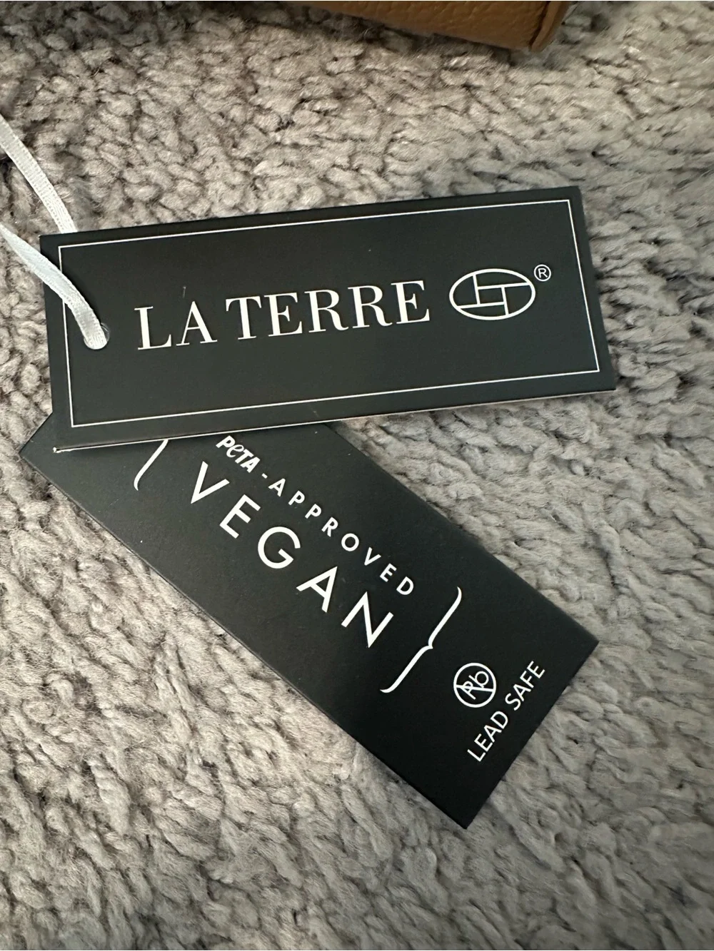La Terre Fashion top-handle satchel bag (vegan) NWT
